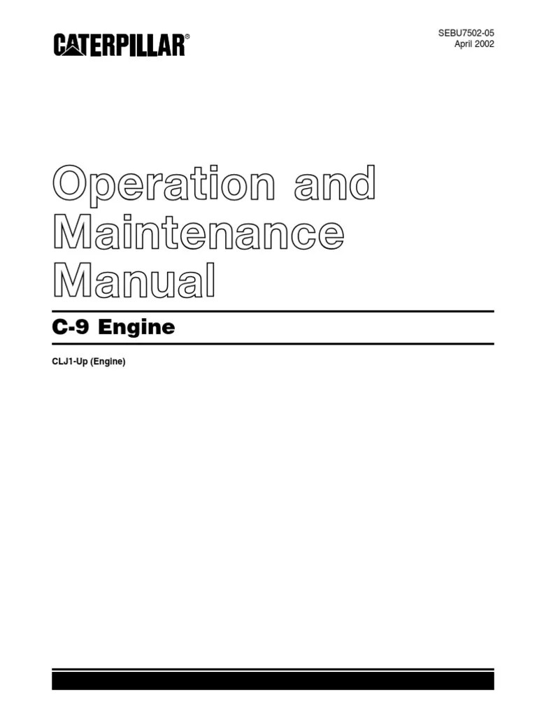 Manual Motor Cat c9 | PDF | Fuel Injection | Engines