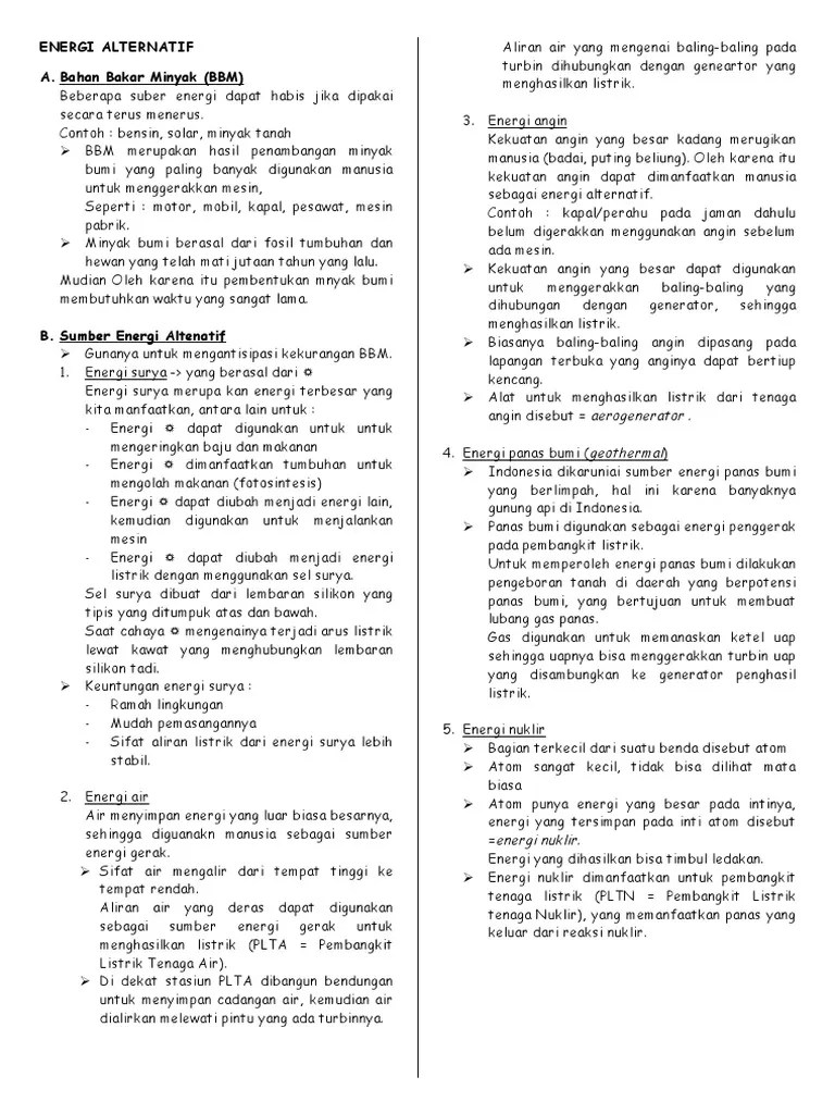 Energi Alternatif | PDF