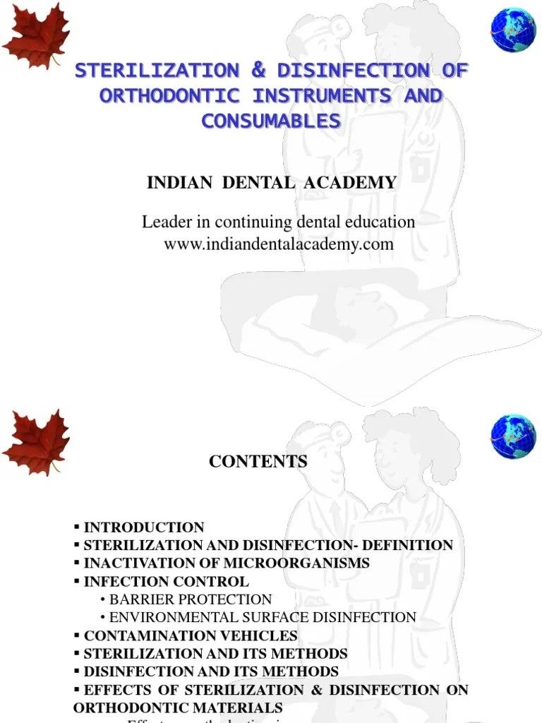 Sterilization of Ortho Instruments / Orthodontic Courses by Indian