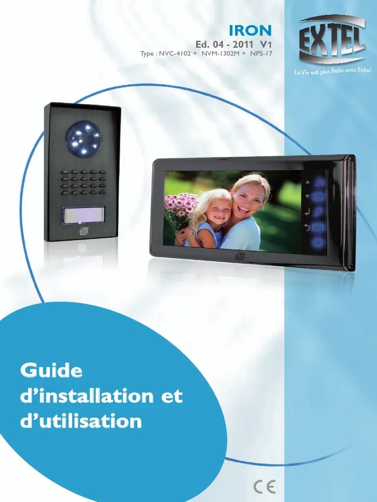 Interphone Video 2 Fils Extel Modele Iron Computer