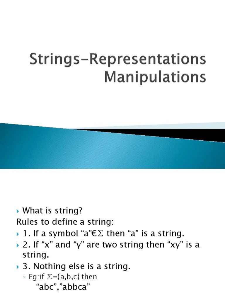 Strings Representations String Science) Theoretical