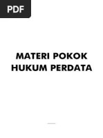 Materi Pokok Hukum Perdata | PDF