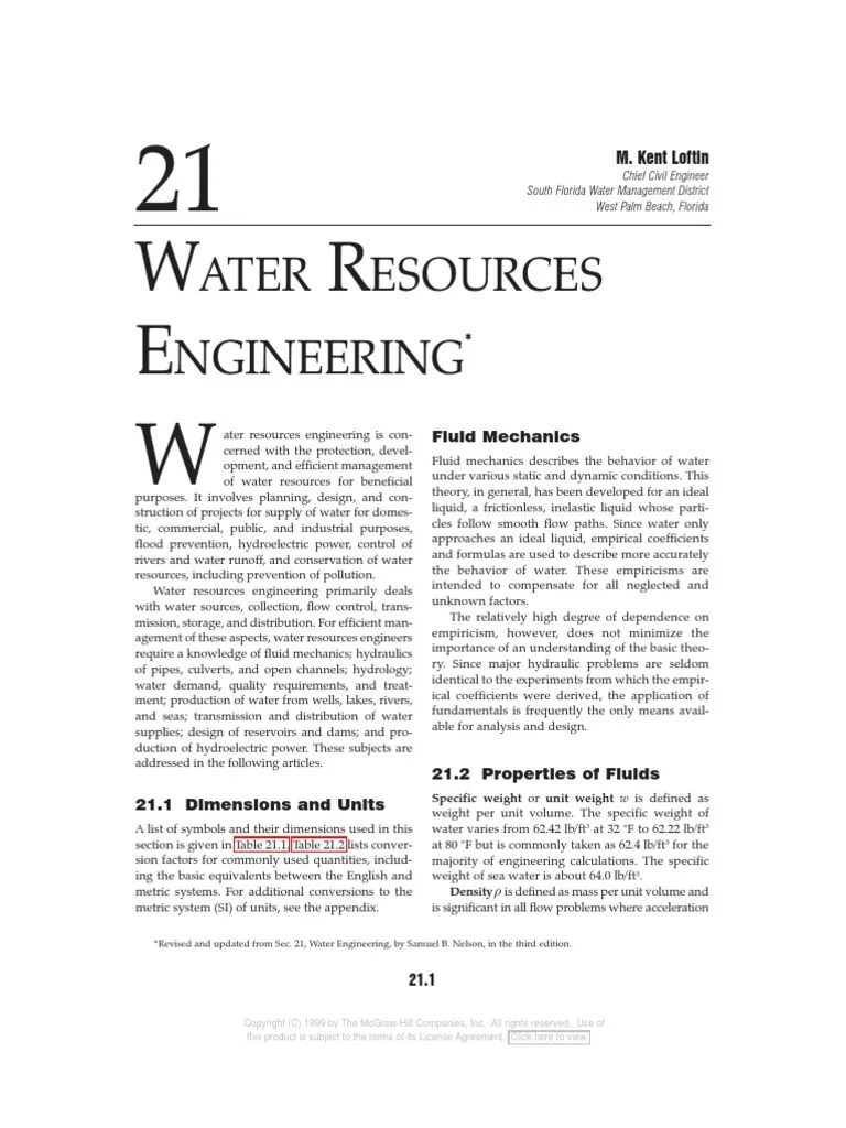 Water Resources Engineering PDF