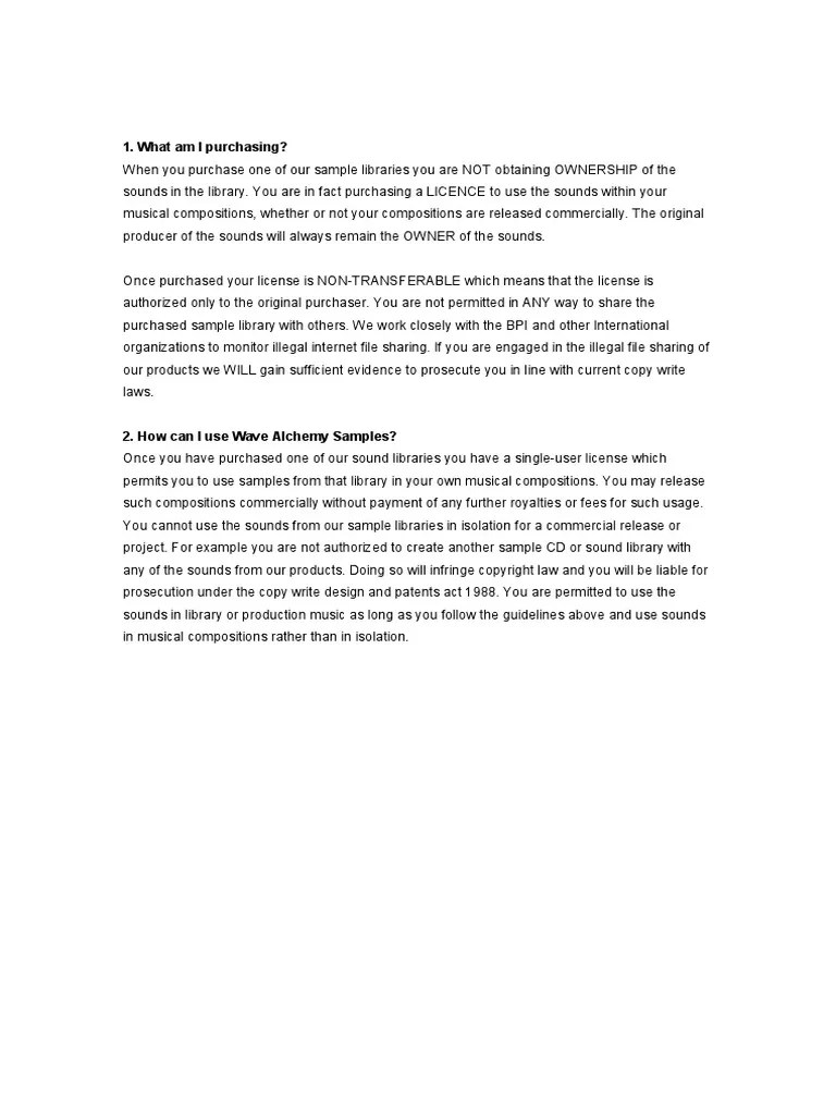 Licensing Agreement PDF