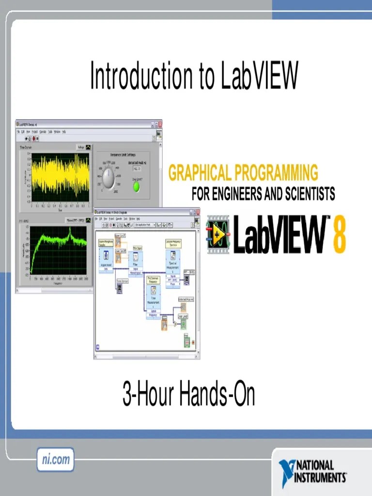 Introduction To LabVIEW 8 PDF Data Acquisition Control Flow