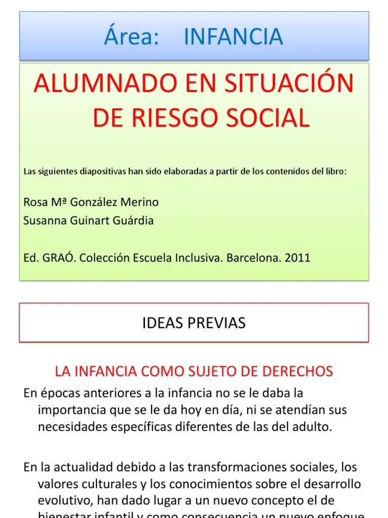 Alumnado en Situación de Riesgo Social Abuso infantil Familia