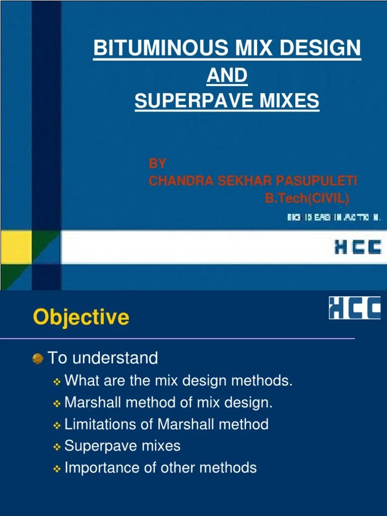 Bituminous Mix Design & Superpave Mixes Asphalt Porosity