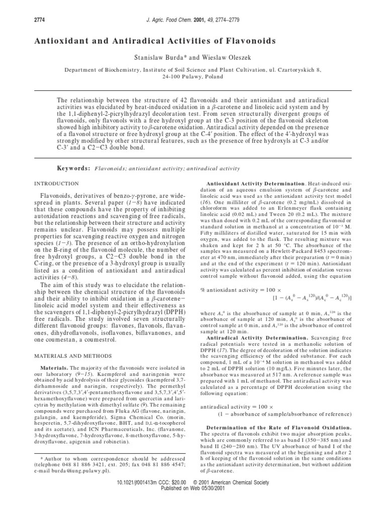 Journal of Agricultural and Food Chemistry Volume 49 Issue