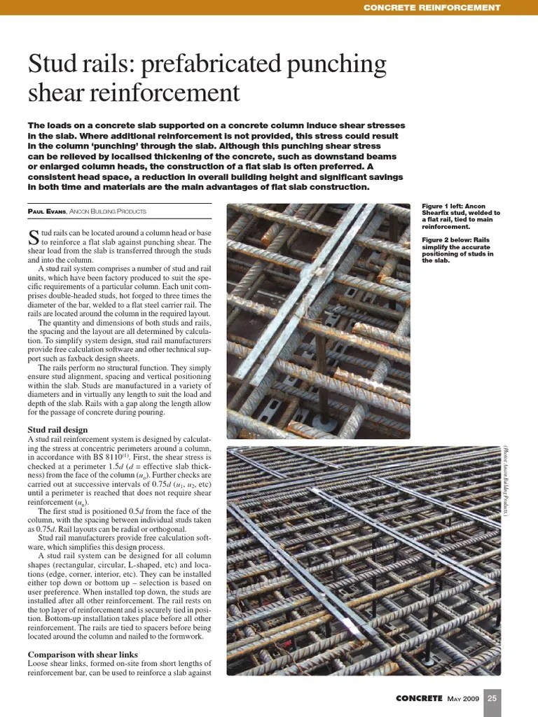 Stud Rails Column Track (Rail Transport)