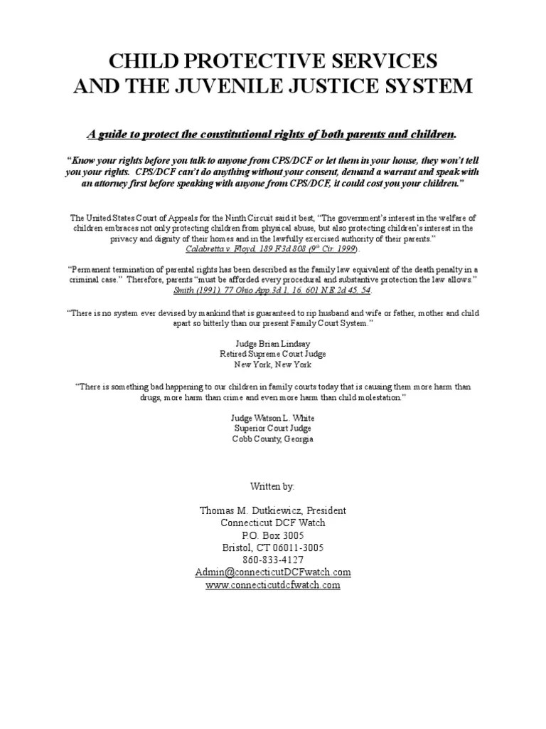 DCFS and Your Rights Search And Seizure Fourth Amendment To The