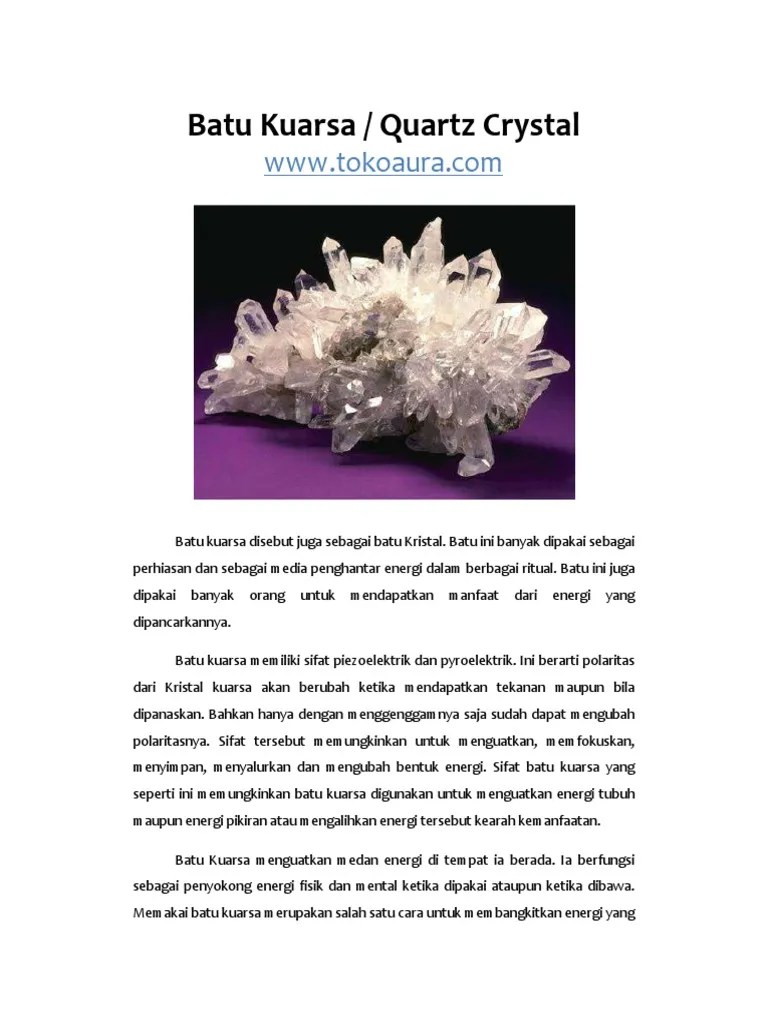 Manfaat Batu Kuarsa PDF
