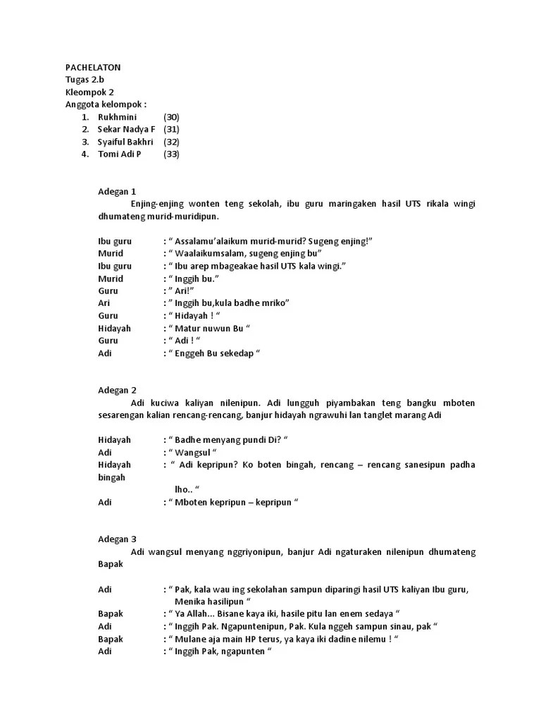 Percakapan Dalam Bahasa Jawa 2 Orang – Rasanya