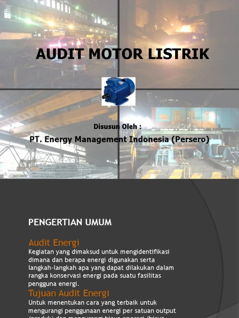 Audit Energi Pada Motor Listrik