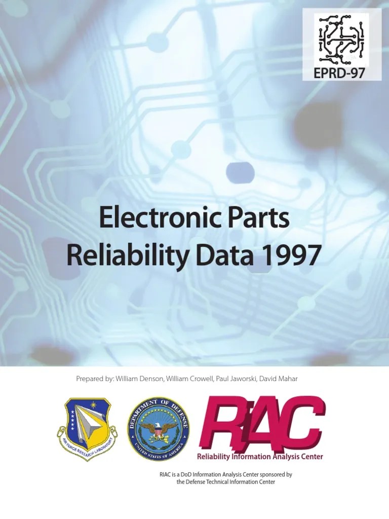 Electronic Parts Reliability Data Arithmetic Mean Reliability Engineering