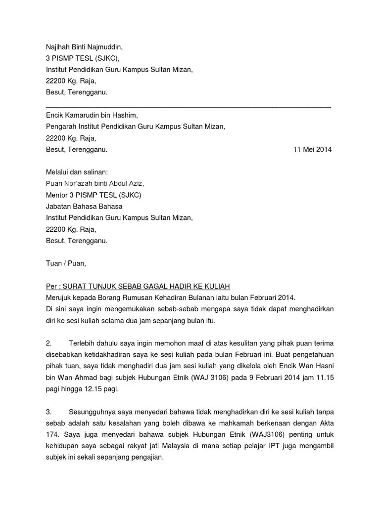 Surat Tunjuk Sebab