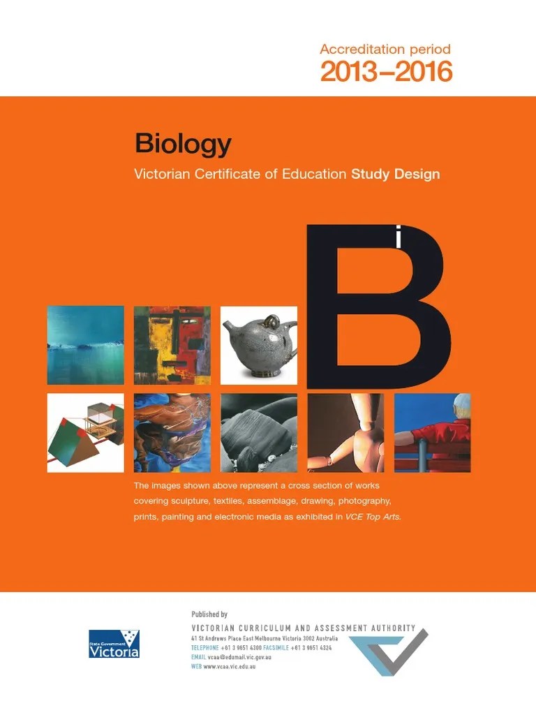 VCE Biology Study Design 2013 2016 Heredity