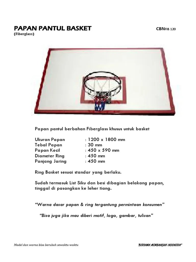 Papan Pantul Basket CBN | PDF
