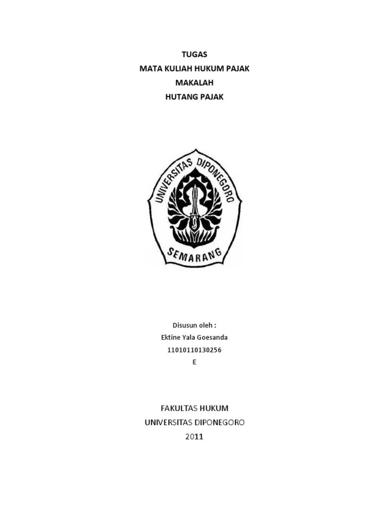 Makalah Hukum Pajak | PDF