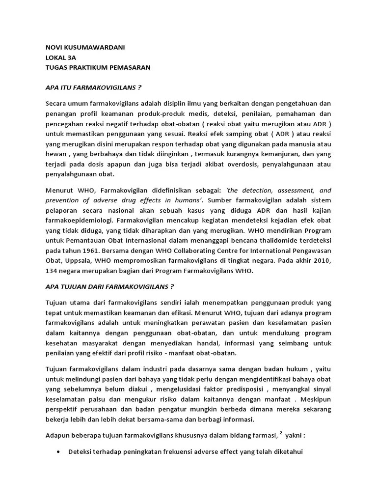 Apa Itu Farmakovigilans