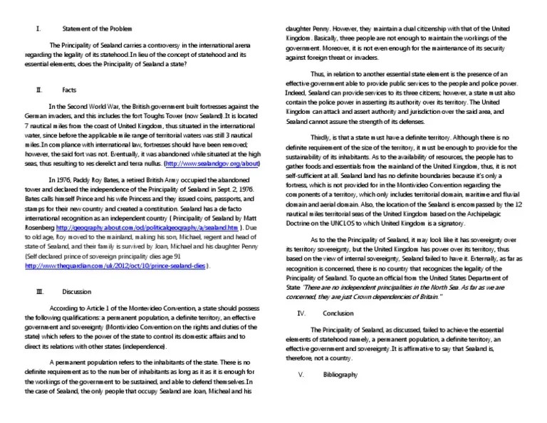 Principality of Sealand PDF Global Politics Cultural Globalization