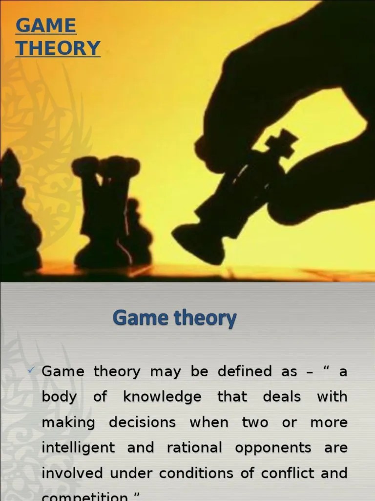 Game Theory PDF Game Theory Mathematical And Quantitative Methods