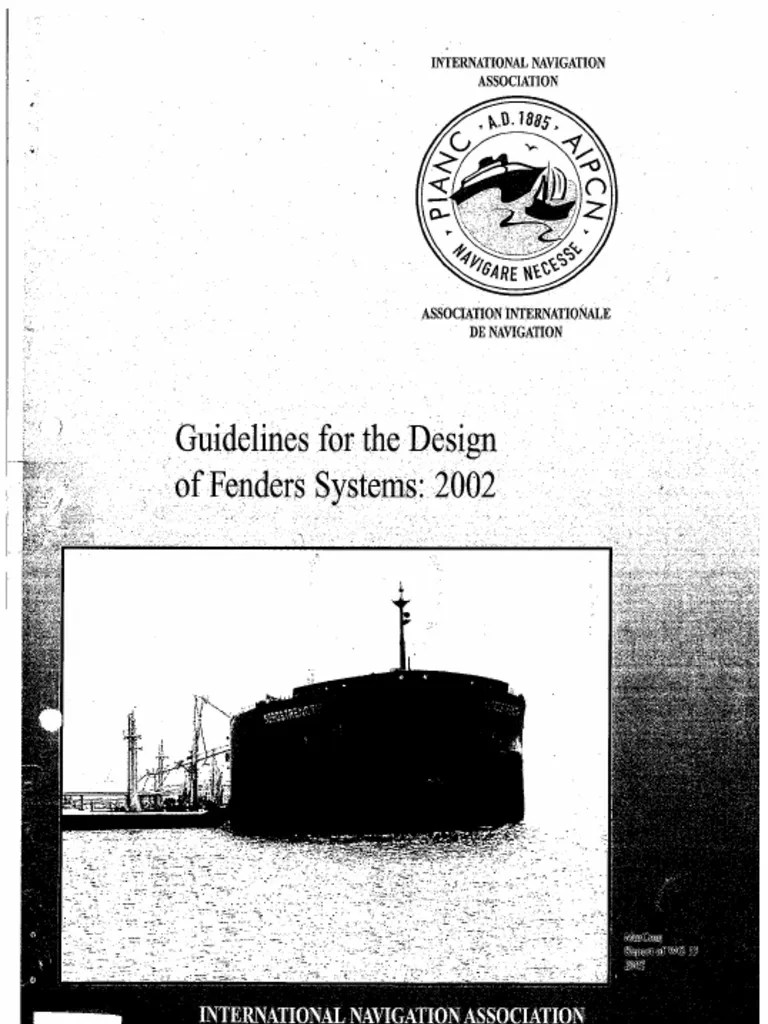 PIANC Guidelines For The Design of Fender Systems, 2002 PDF