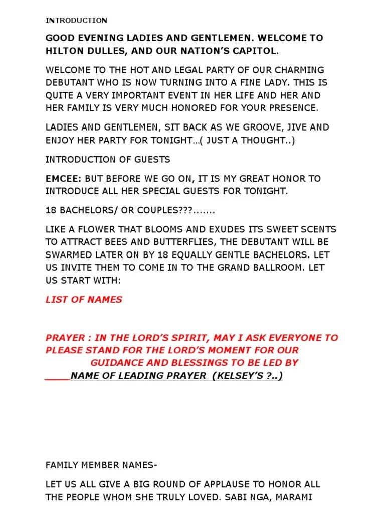 How To Introduce Your Debutant Printable Templates