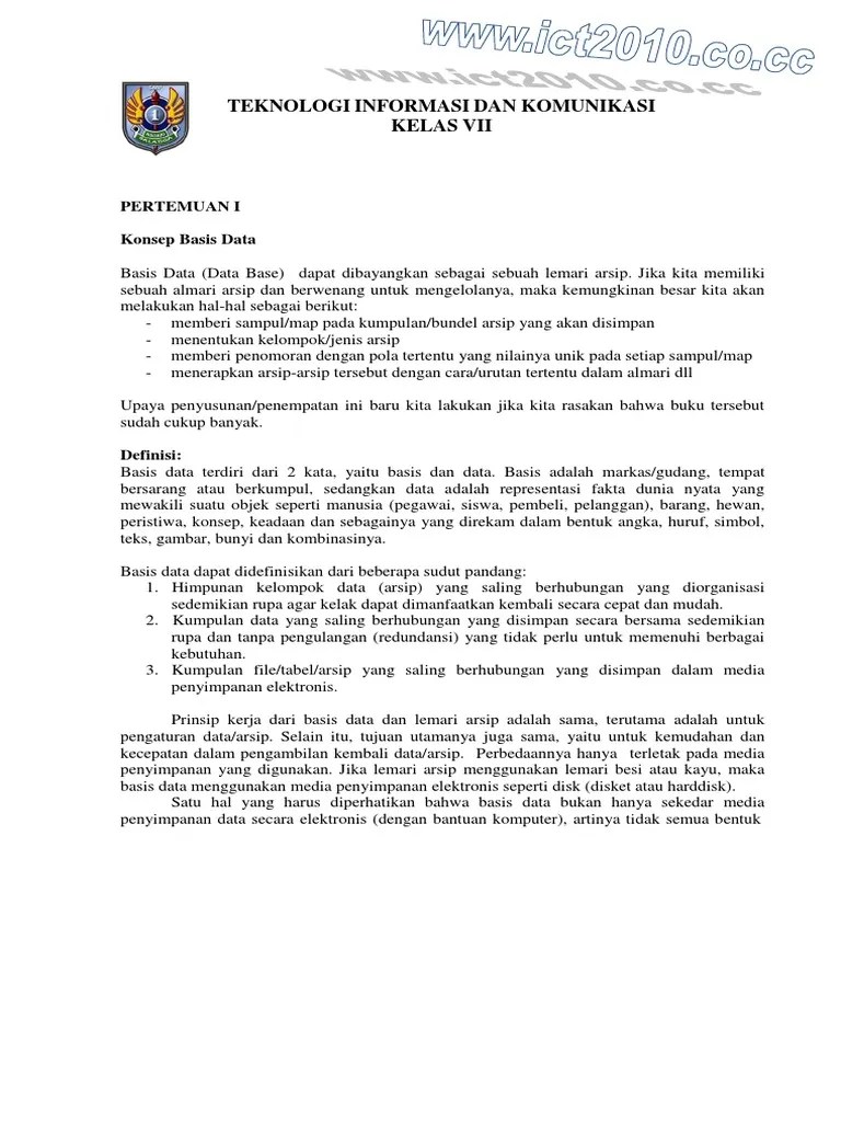 Materi Microsoft Access 2007