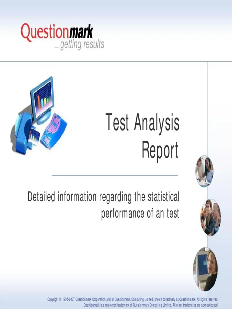 Test Analysis Report Slides PDF Errors And Residuals Variance