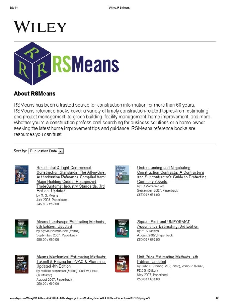 Wiley_ RSMeans.pdf General Contractor Real Estate