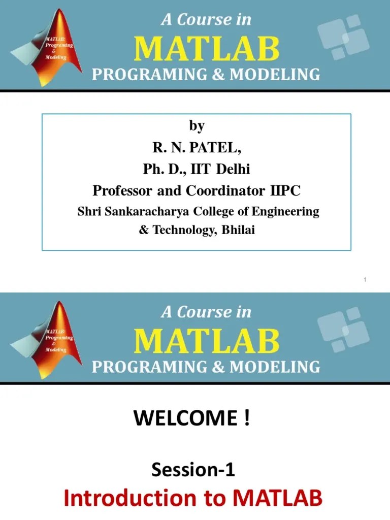 MATLAB Short Notes Matlab Matrix (Mathematics)