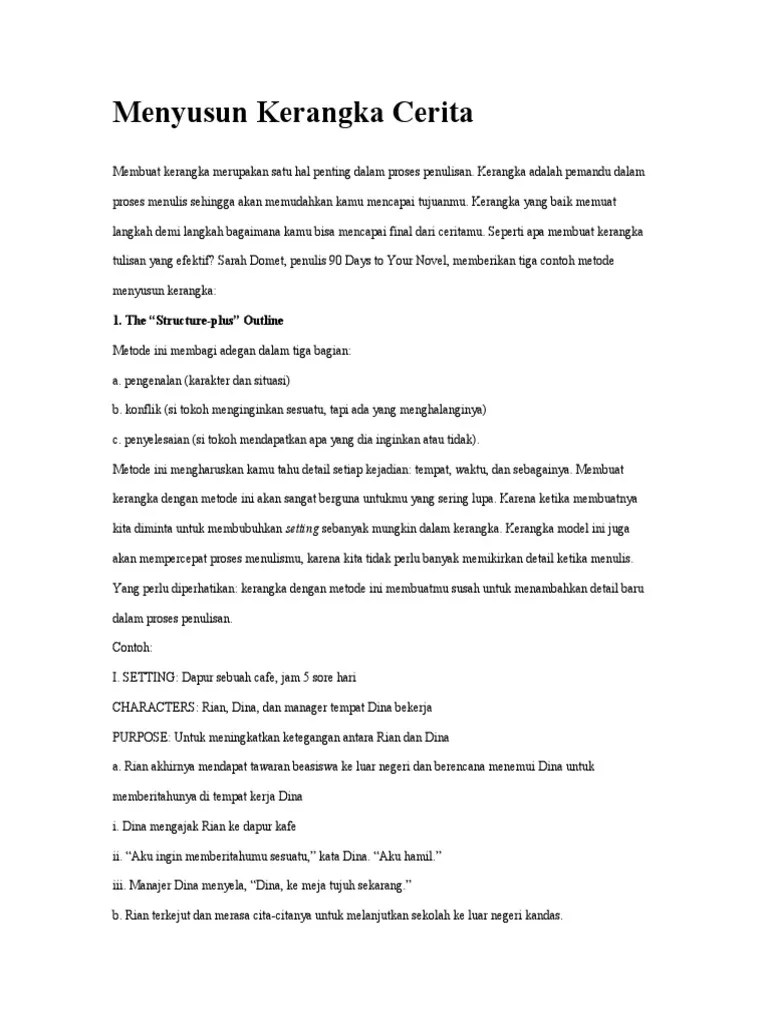 Kerangka Novel | PDF