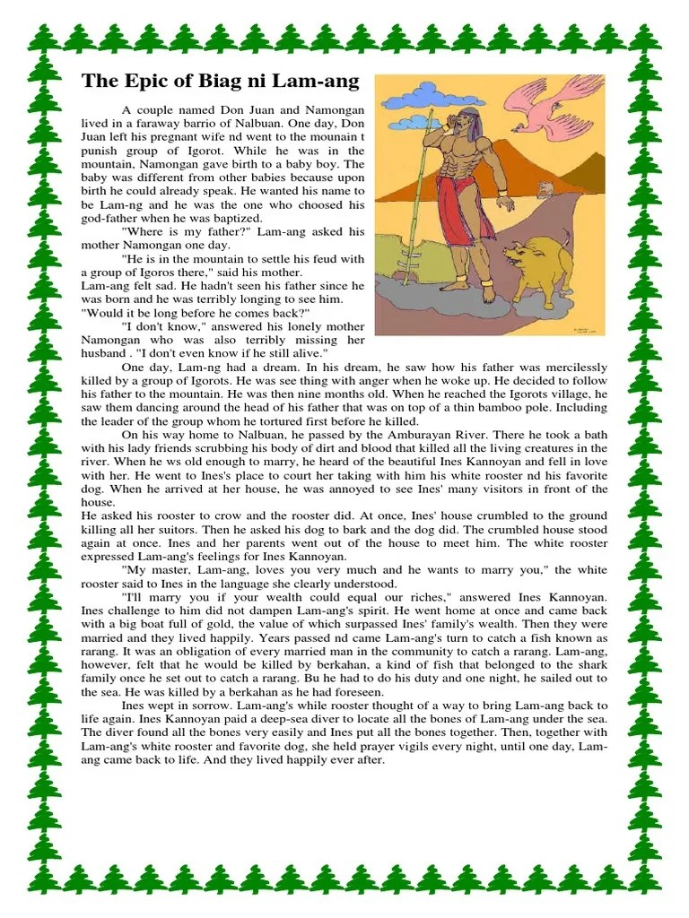 The Epic of Biag Ni Lam PDF Philippines Ethnopoetics