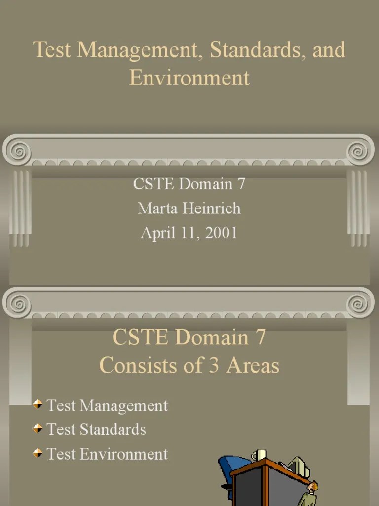 Domain 7 Software Testing Standardization