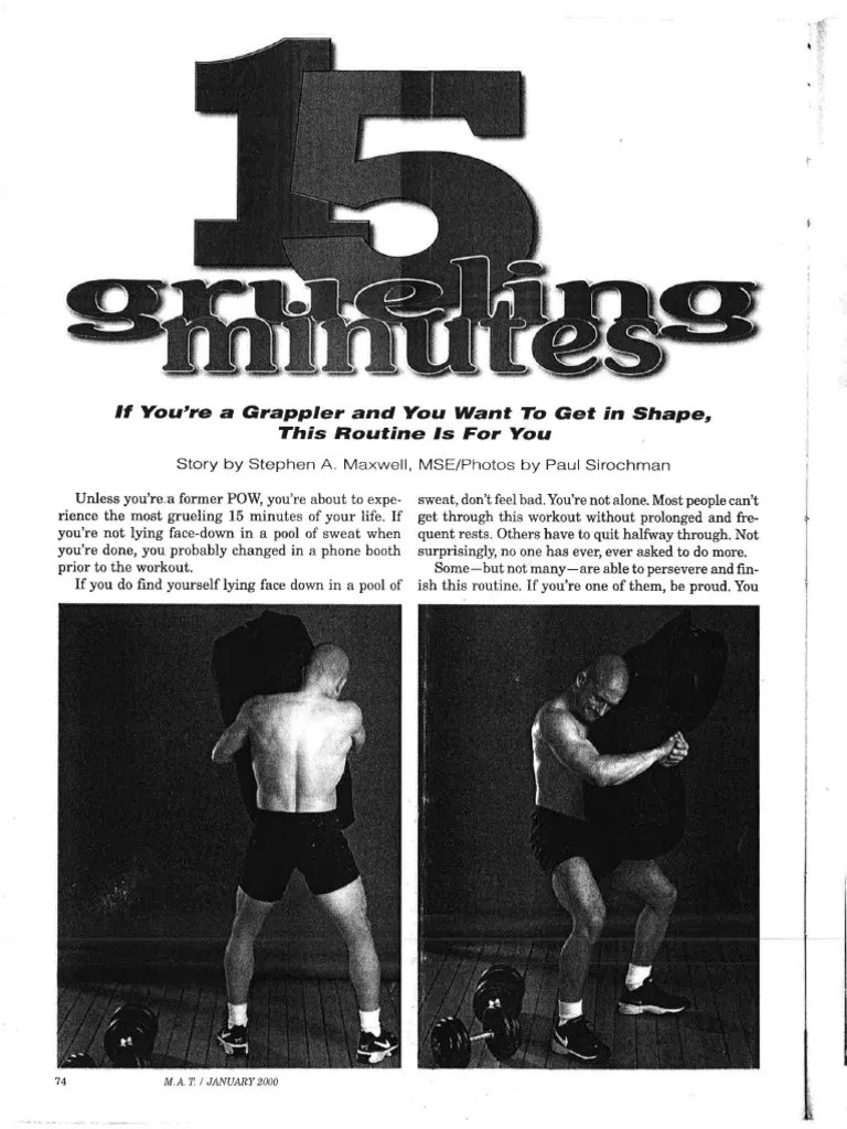 Steve Maxwell 15 Minute Workout For Grapplers