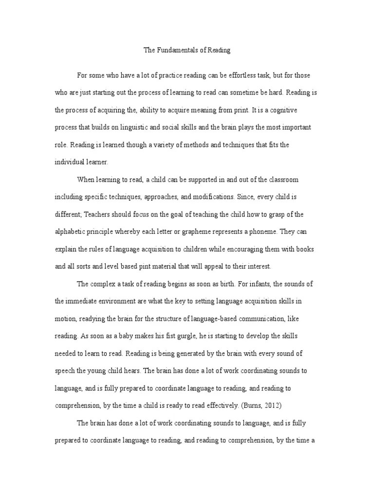 the fundamentals of reading blog Learning To Read Reading (Process)