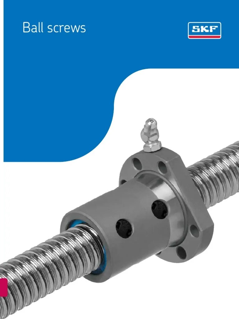Ball Screw SKF PDF Screw Bearing (Mechanical)