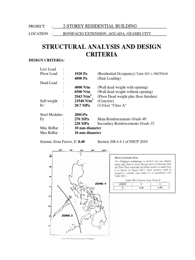 Structural Analysis and Design Criteria PDF