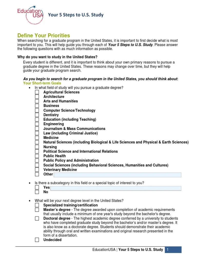 Graduate Define Your Priorities Graduate School Academic Degree