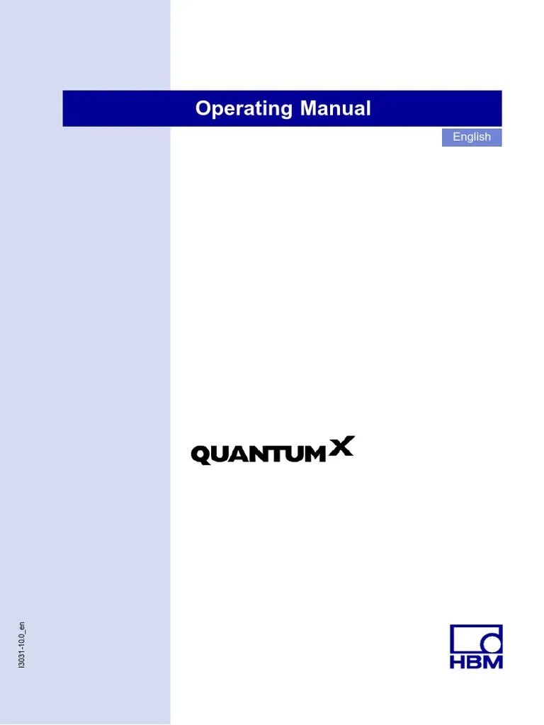 QuantumXSystem MANUAL PDF Application Programming Interface Safety