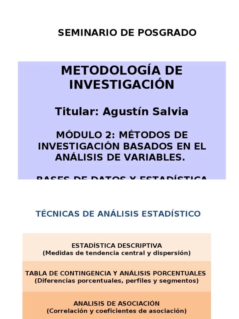 Estadística descriptiva Desviación estándar Media