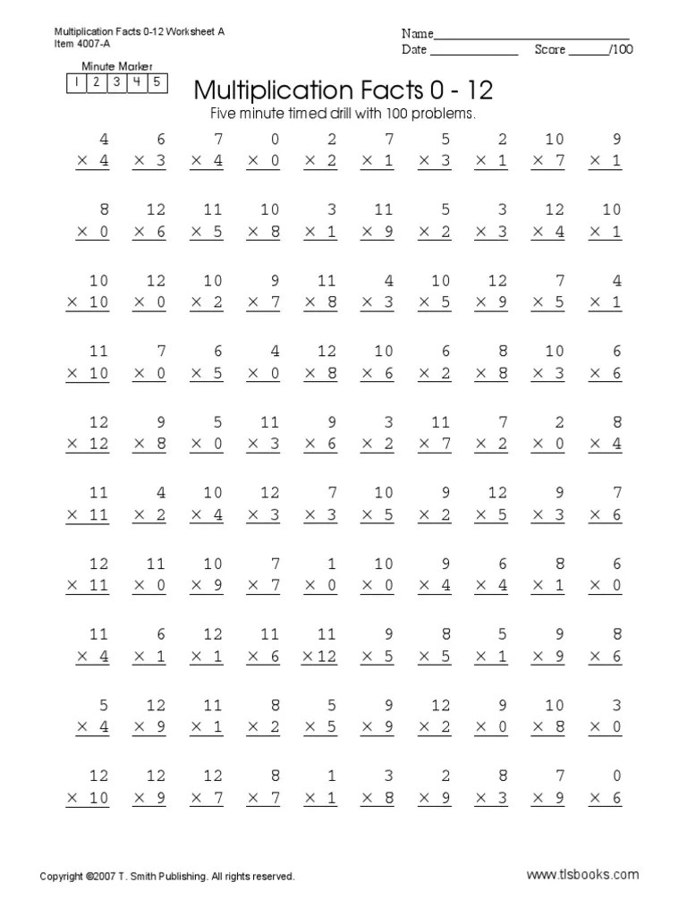 Math Multiplication Table Facts Arithmetic Multiplication