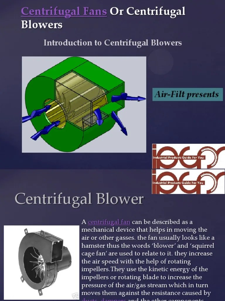 Centrifugal Fan Design Mechanical Fan Duct (Flow)