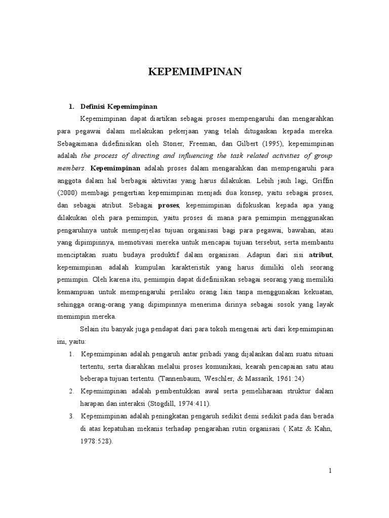 Kepemimpinan | PDF