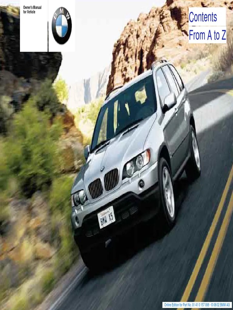 BMW X5 2003 E53 Service Manual (52 Pages) Car.