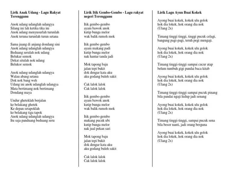 Lirik Lagu Didi And Friends Pokok Mulberry