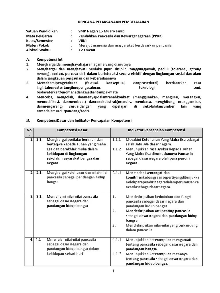 RPP SMP PKN 8 K13 | PDF