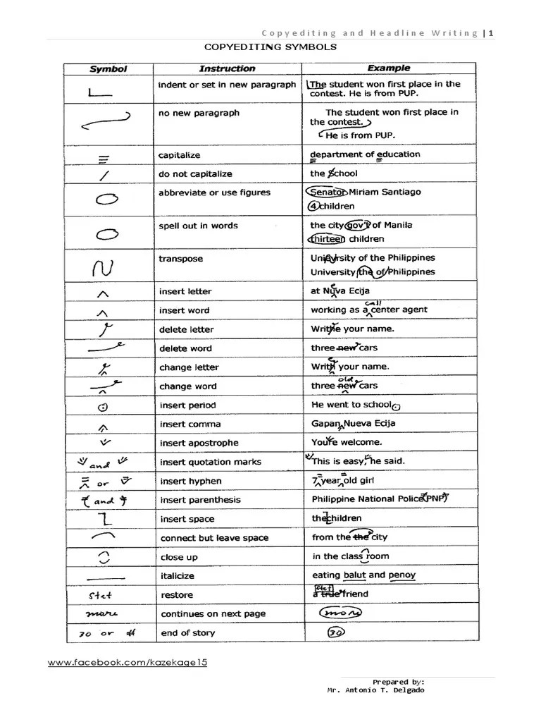 An Introduction to Copyediting Symbols and Techniques for Effective