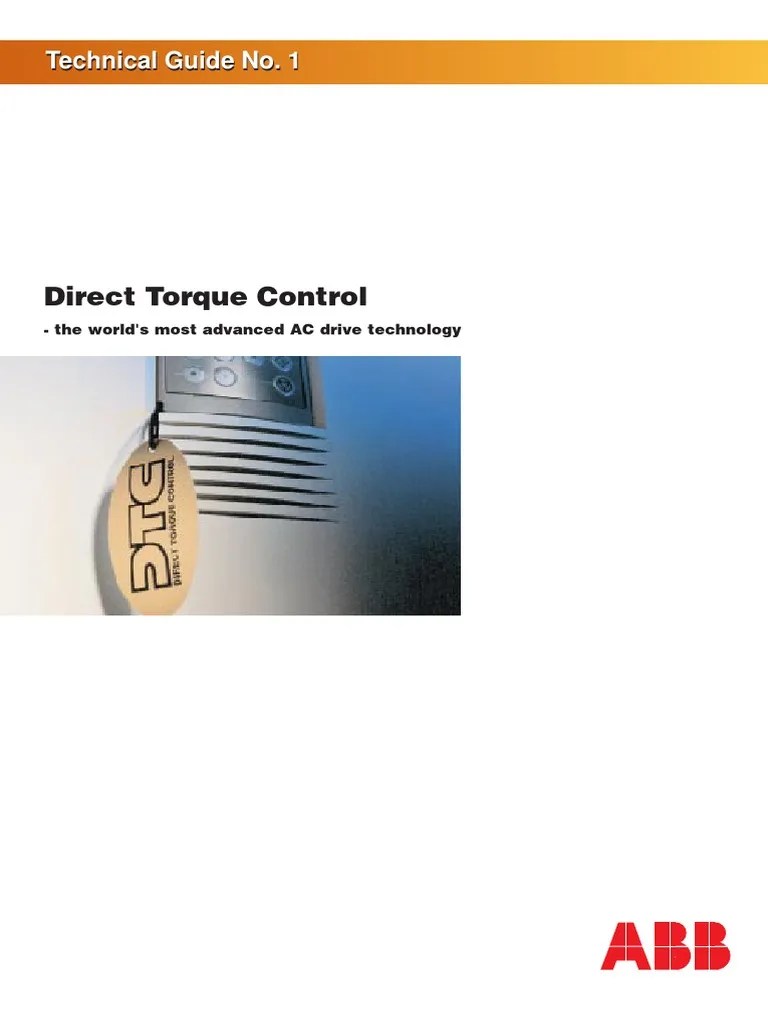 Direct Torque Control Technical Guide No. 1 PDF Electric Motor