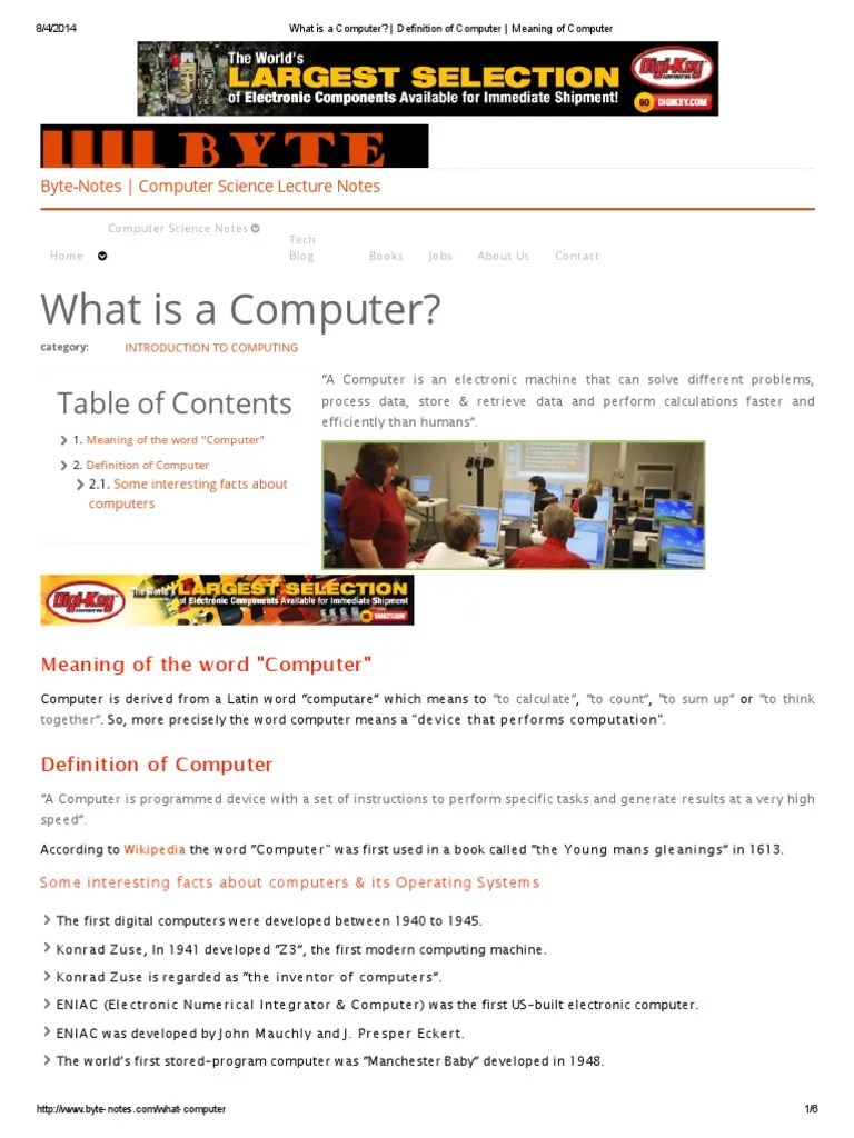 Definition of Computer Meaning of Computer PDF Microsoft Windows